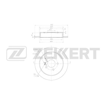 Диск тормозной задн. Chery M11 (A3) 08-