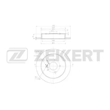 Диск тормозной задн. Chery M11 (A3) 08-