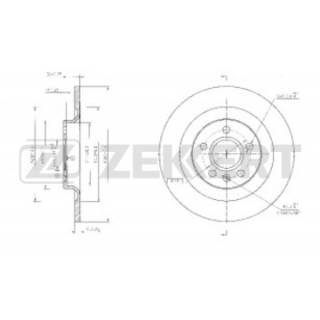 Диск тормозной задн. Geely Tugella 19-