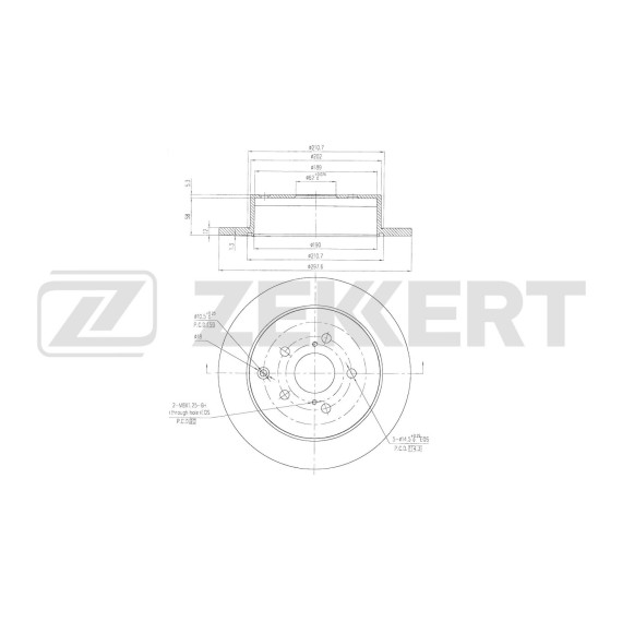 Диск тормозной задн. Toyota Alphard/Vellfire (H20) 08-