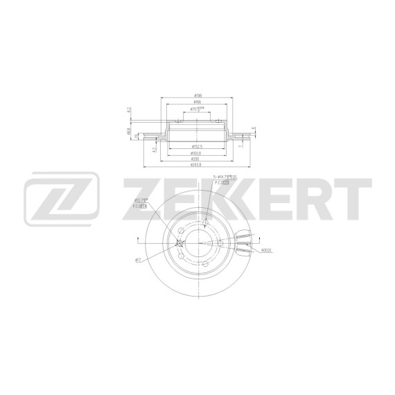 Диск тормозной задний BMW 3 (E46) 98-