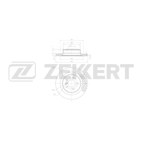 Диск тормозной задний BMW 3 (G20 G80 G28 G21 G81) 18- 4 (G22 G82) 20-