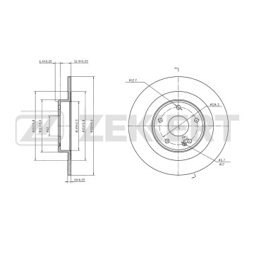 Диск тормозной задний Changan UNI-V 22- Lamore 23-