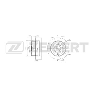 Диск тормозной задний Chery Indis 11-