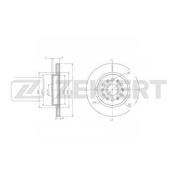 Диск тормозной задний Chevrolet Blazer (1N_) 18- Traverse 17- Cadillac XT5 19 XT6 19- Buick Encl
