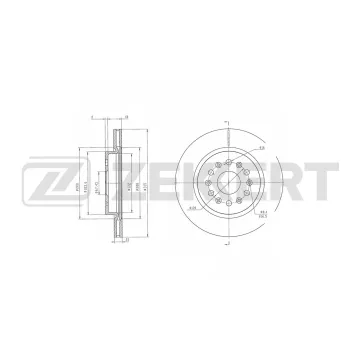 Диск тормозной задний Chevrolet Blazer (1N_) 18- Traverse 17- Cadillac XT5 19 XT6 19- Buick Encl
