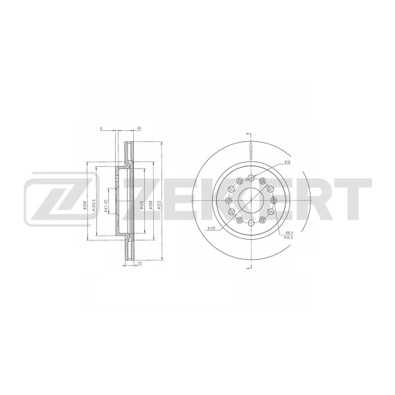 Диск тормозной задний Chevrolet Blazer (1N_) 18- Traverse 17- Cadillac XT5 19 XT6 19- Buick Encl