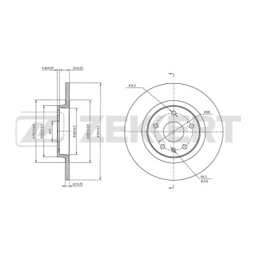 Диск тормозной задний GAC GS8 II 21-