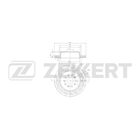 Диск тормозной задний Jeep Wrangler IV 21- Gladiator II 19-