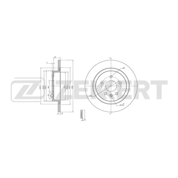 Диск тормозной задний Opel Astra K 15- Astra Sports Tourer K 15-