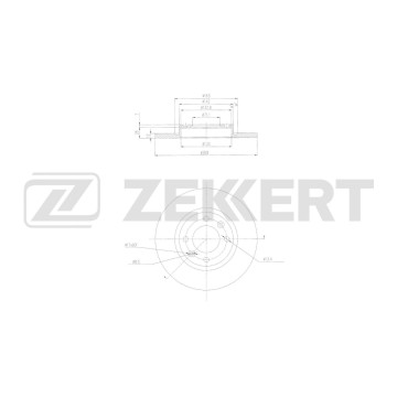 Диск тормозной задний Opel Corsa F 19- Peugeot 208 II 19- 2008 II 19- Citroen C3 IV 24- C4 III V