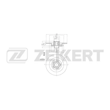Диск тормозной задний Renault Megane IV 15- Scenic IV 16- Grand Scenic IV 16- Talisman 15- (с под