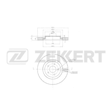 Диск тормозной перед. Nissan X-Trail (T32_) 14- Renault Koleos II 16-