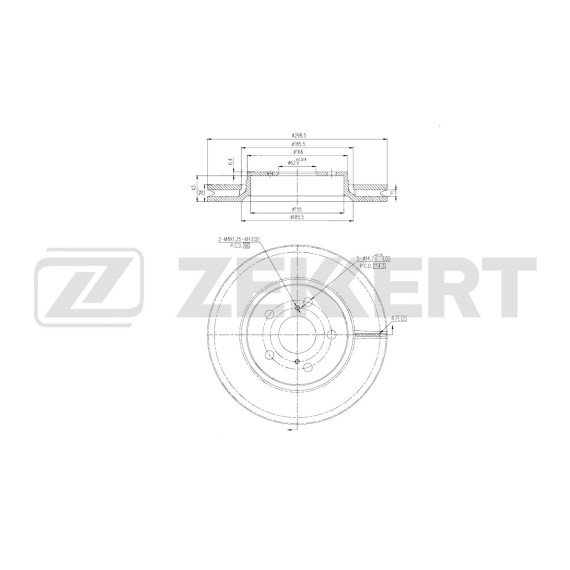 Диск тормозной перед. Toyota Corolla (E210 EA10 EH10) 19- C-HR (X10) 16-