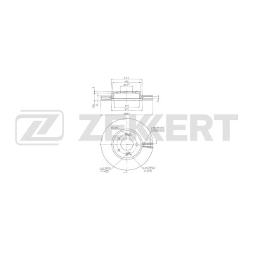 Диск тормозной передний Changan CS35 Plus 18-