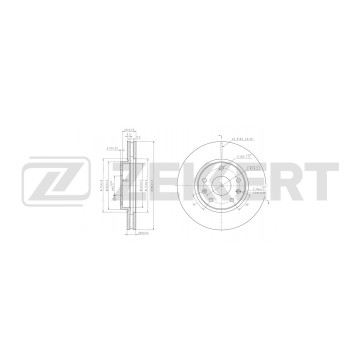 Диск тормозной передний Changan CS75 14-