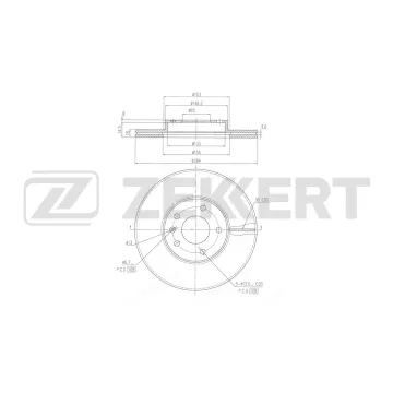 Диск тормозной передний Chery Bonus 3 (A19) 14-