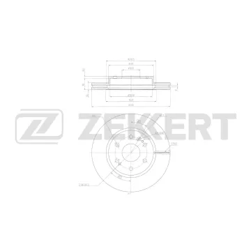 Диск тормозной передний Chevrolet Silverado (K2XX) 18- Tahoe (GMC1UC) 20- Cadillac Escalade V 20-