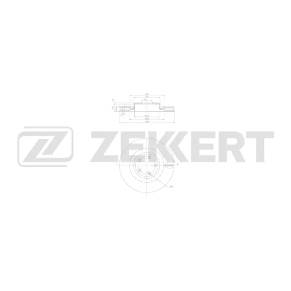 Диск тормозной передний Ford Explorer VI 19- Lincoln Aviator II 19-