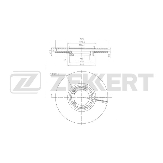 Диск тормозной передний JAC Sunray 10-