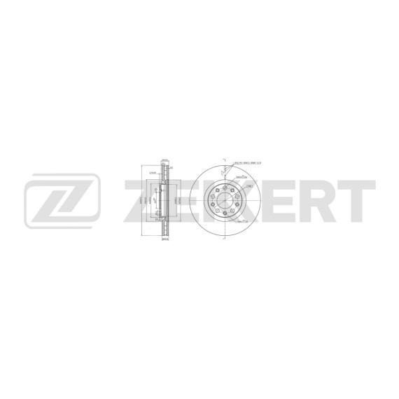 Диск тормозной передний Jeep Renegade 16- Fiat 500X (334_) 14- Alfa Romeo Giulietta (940_) 10- Ro
