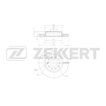 Диск тормозной передний Jetta VS5 19- VS7 19- VA7 24-