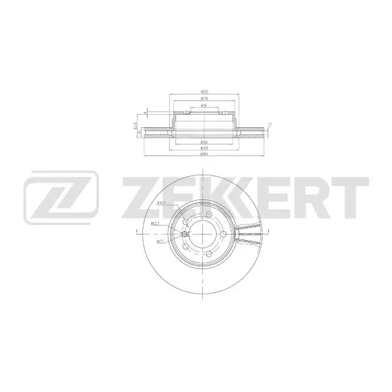 Диск тормозной передний LR Range Rover III 02-