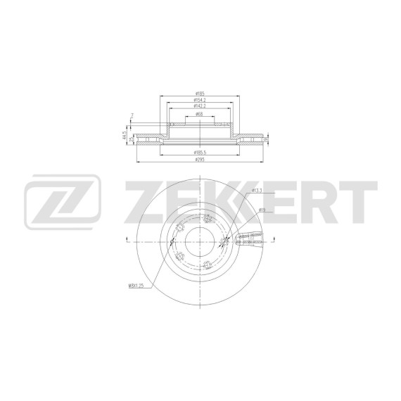 Диск тормозной передний Mazda 3 III IV 13- CX-3 15-