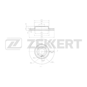 Диск тормозной передний MB A-Class (W177) 18- B-Class (W247) 18- CLA (C118 X118) 19-