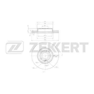 Диск тормозной передний MB A-Class (W177) 18- B-Class (W247) 18- CLA (C118 X118) 19-