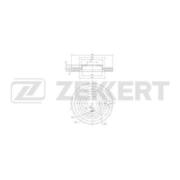 Диск тормозной передний MB G-Class (W463) 18-