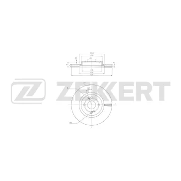 Диск тормозной передний Toyota Yaris 22- Raize (A250/251) 21- Vios 22- Daihatsu Rocky 21-