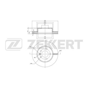 Диск тормозной передний VW Crafter II 16- Multivan VII 21-
