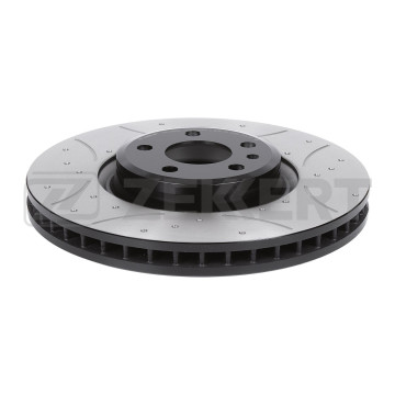 Диск тормозной передний VW Touareg III 18- (с покрытием перфорацией и слотами)