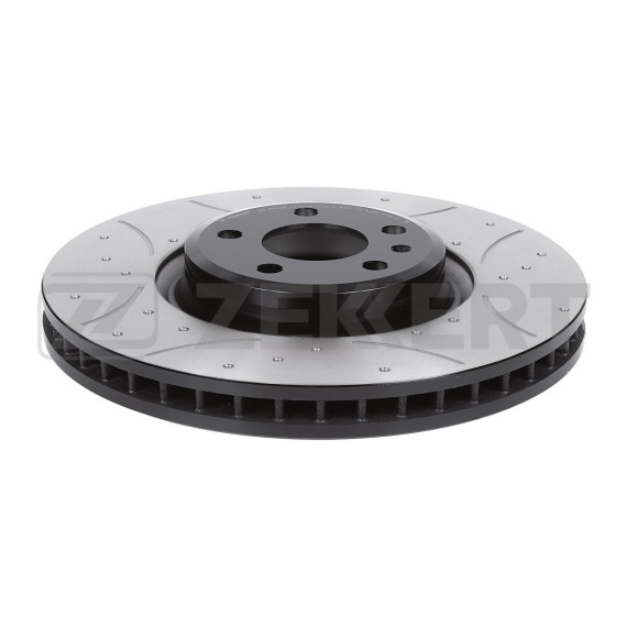 Диск тормозной передний VW Touareg III 18- (с покрытием перфорацией и слотами)