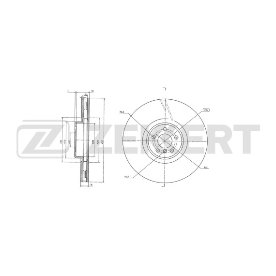 Диск тормозной передний правый BMW X5 (G05 F95) 18- 7 (G11 G12) 15- X7 (G07) 19- Rolls-Royce Cu