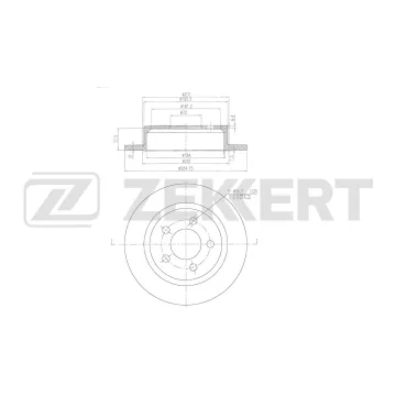 Диск тормозной задн. Jeep Cherokee 01- Wrangler II 96-