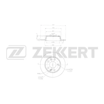 Диск тормозной задн. Nissan Juke (F16_) 19- Renault Megane IV 15- Kaptur II 20-