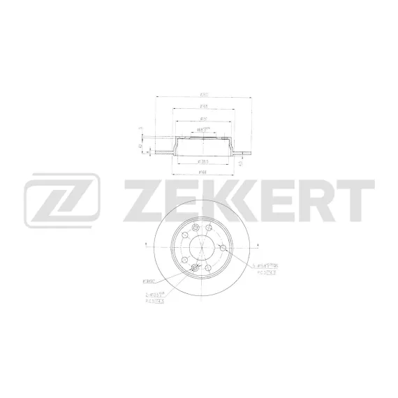 Диск тормозной задн. Nissan Juke (F16_) 19- Renault Megane IV 15- Kaptur II 20-
