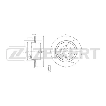 Диск тормозной задний Opel Astra K 15- Astra Sports Tourer K 15-