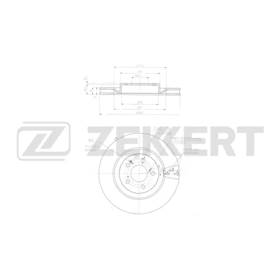 Диск тормозной передний Haval Dargo 22-