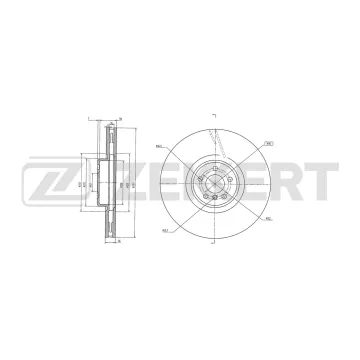 Диск тормозной передний правый BMW X5 (G05 F95) 18- 7 (G11 G12) 15- X7 (G07) 19- Rolls-Royce Cu