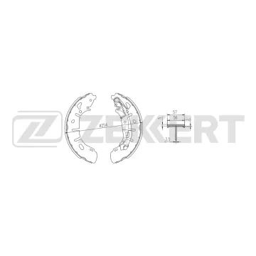 Колодки торм. бараб. задн. Opel Combo D 12- Fiat Doblo (263_) 10-
