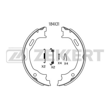 Колодки торм. бараб. задн. стоян. торм. с уст. компл. Chrysler 300 C I-II 04- MB M-Class (W163) 98