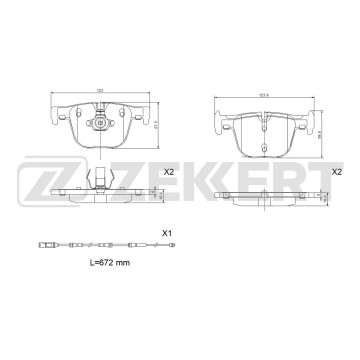 Колодки торм. диск. задн. BMW 3 (F30 F80) 11- 3 Touring (F31 F34) 12- 4 (F32 F82 F33 F83) 13-