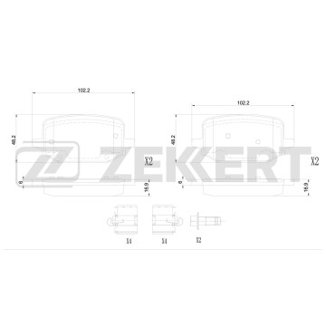 Колодки торм. диск. задн. Ford Explorer VI 20-