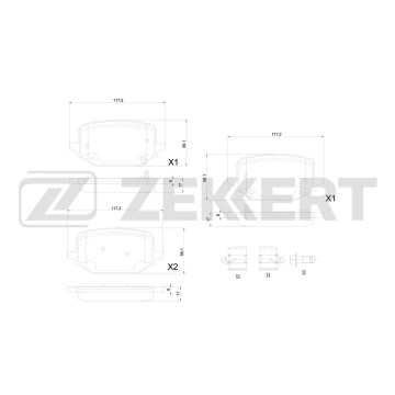 Колодки торм. диск. задн. Ford USA Explorer V VI 19-