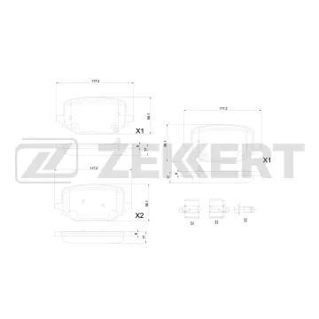 Колодки торм. диск. задн. Ford USA Explorer V VI 19-