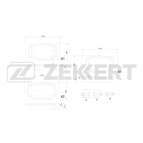 Колодки торм. диск. задн. Ford USA Explorer V VI 19-