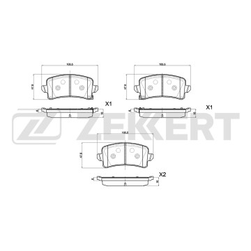Колодки торм. диск. задн. Haval Jolion 21- Dargo 22- H3 24- H6S 21-